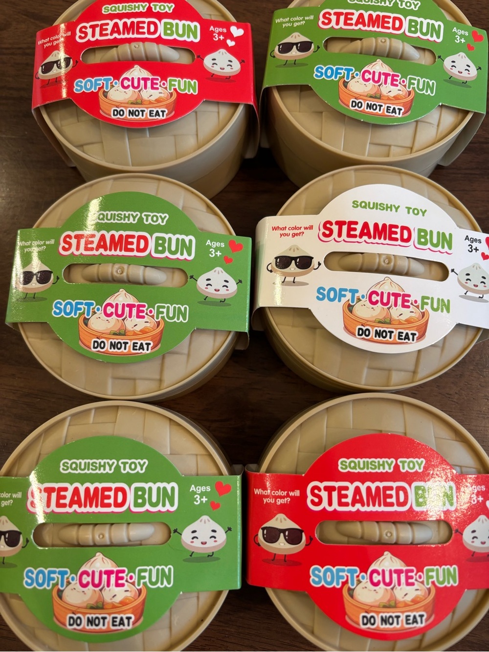 Steamed Bun Squishy Toy SET of SET NWT